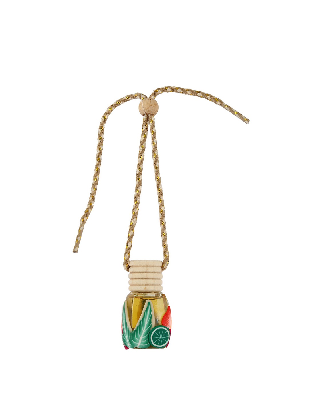 

Sugandhim Beige Non Toxic Car Hanging Air Freshner Champa 8ML, Yellow