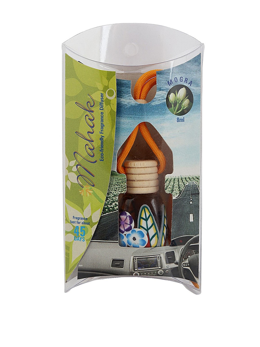 

Sugandhim Mogra Car Hanging Air Freshner 8ML, Yellow