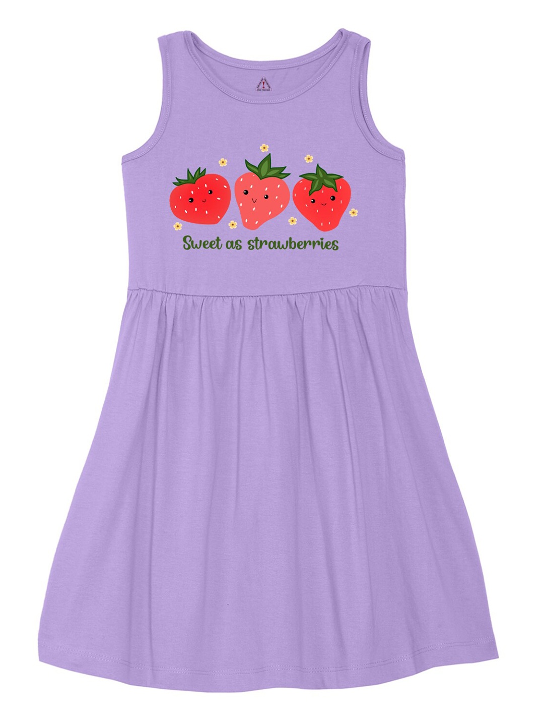 

Wear Your Mind Girls Printed Fit and Flare Dress, Purple
