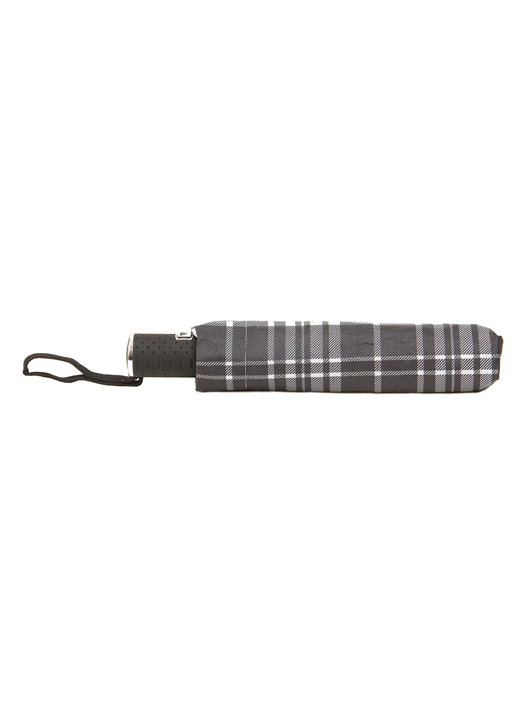 

Calvadoss Checked 3-Fold Umbrella, Black