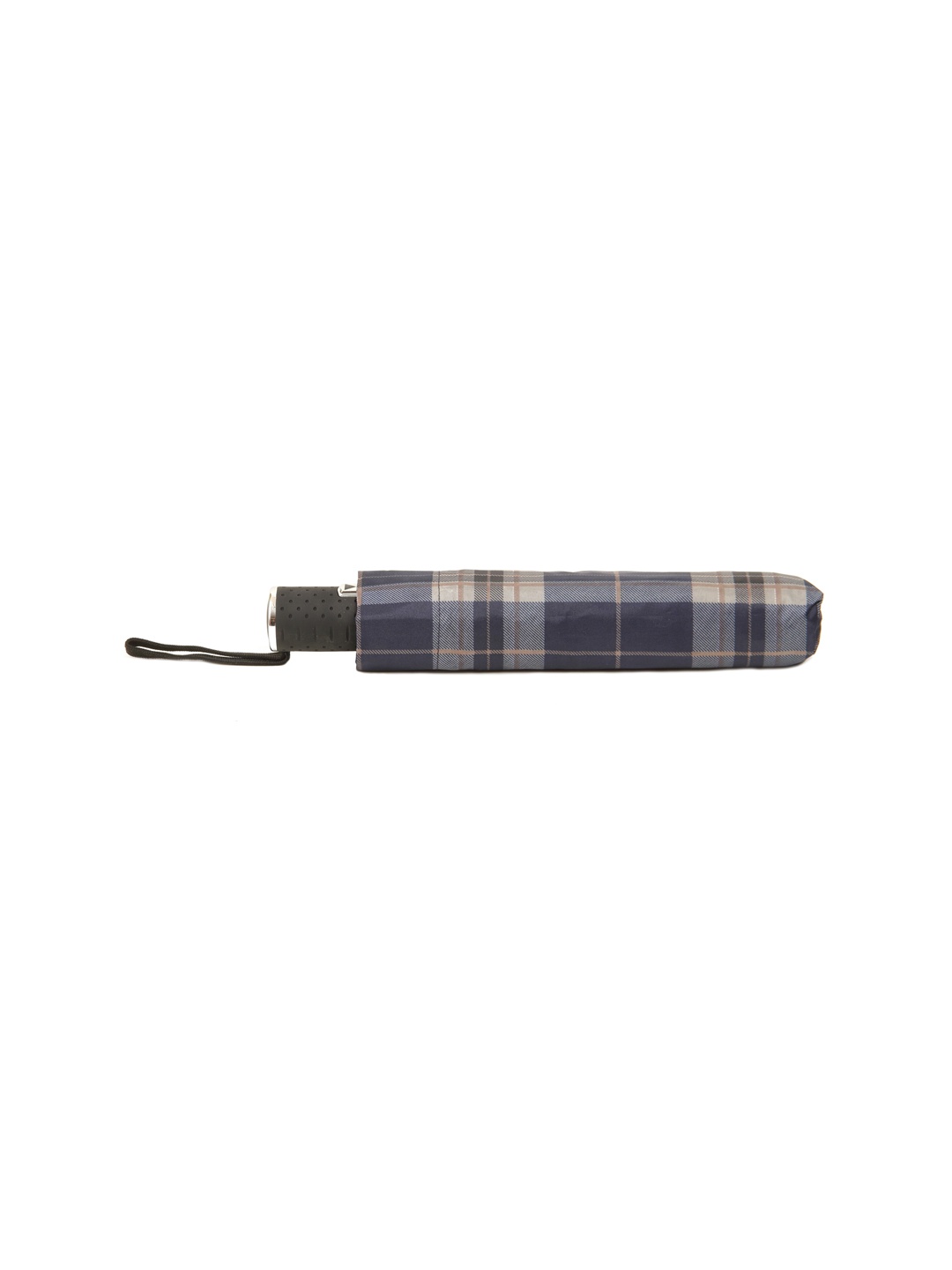 

Calvadoss Checked 3 Fold Umbrella With Watermark Design, Navy blue