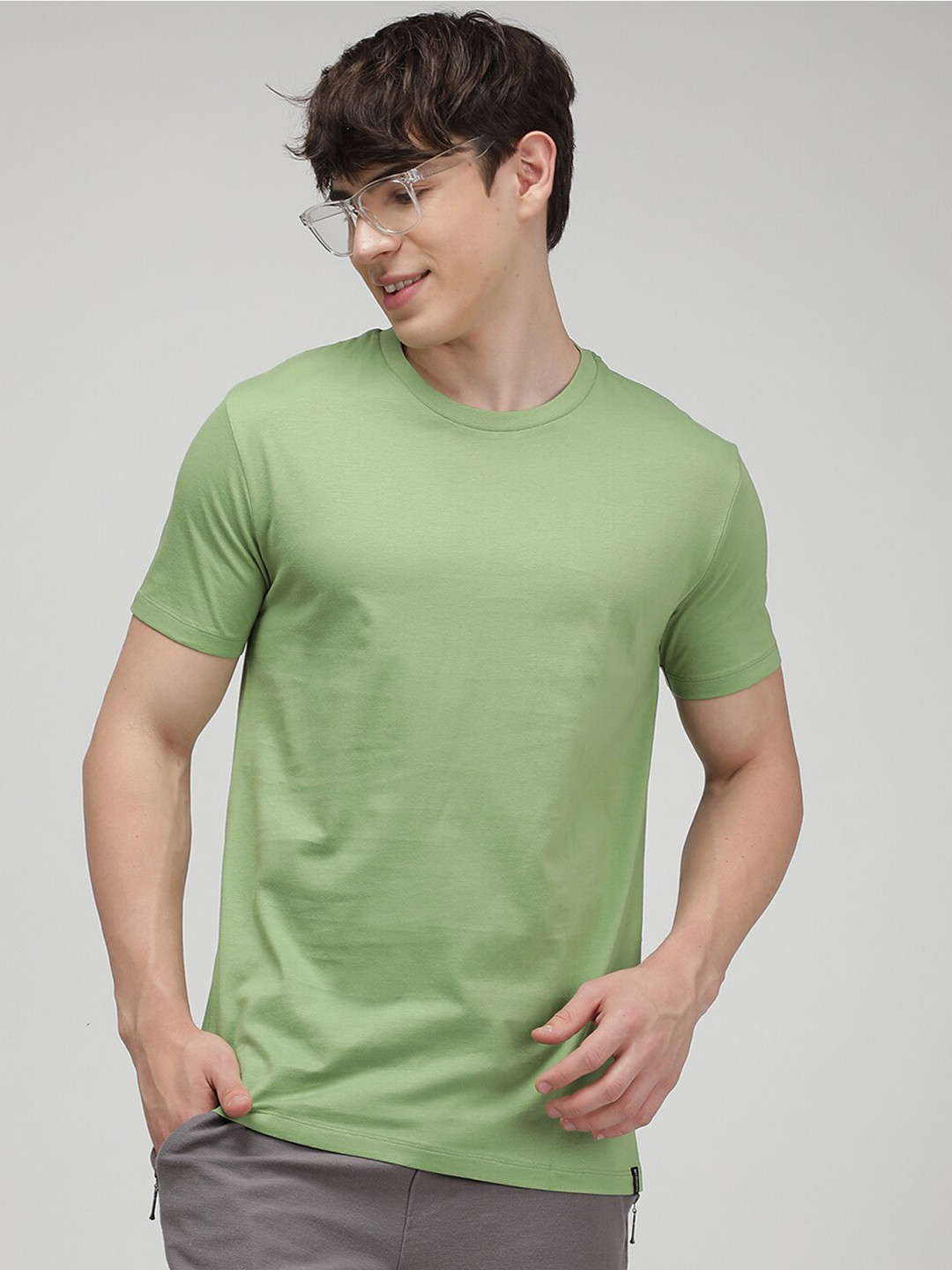 

SPORTO Soft Durable Breathable Everfresh Cotton T-shirt, Green