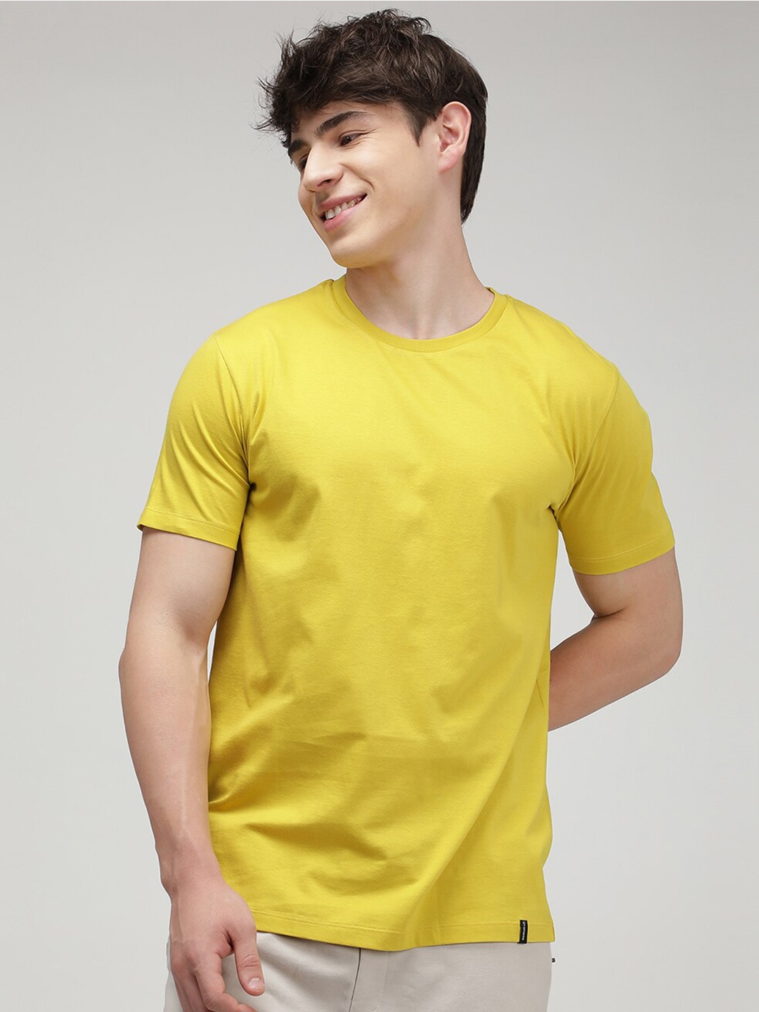 

SPORTO Soft Durable Breathable Everfresh Cotton T-shirt, Yellow