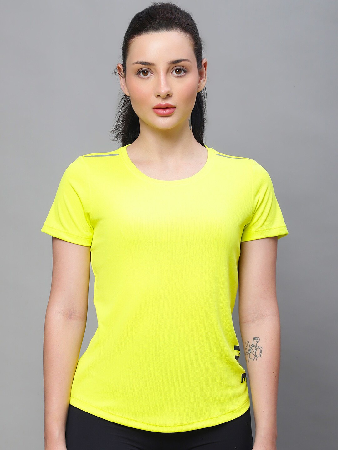 

PERFKT-U Rapid-Dry Technology Sports T-Shirt, Lime green