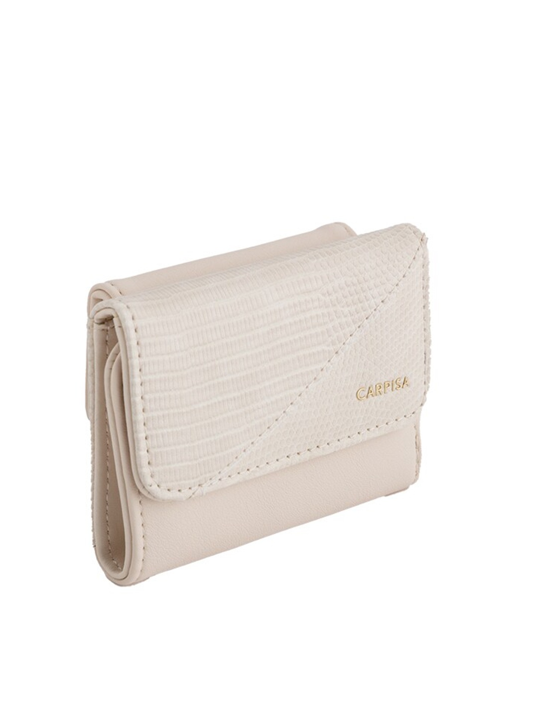 

CARPISA Women Wallet With Flap- Gladiola Money Clip, Beige