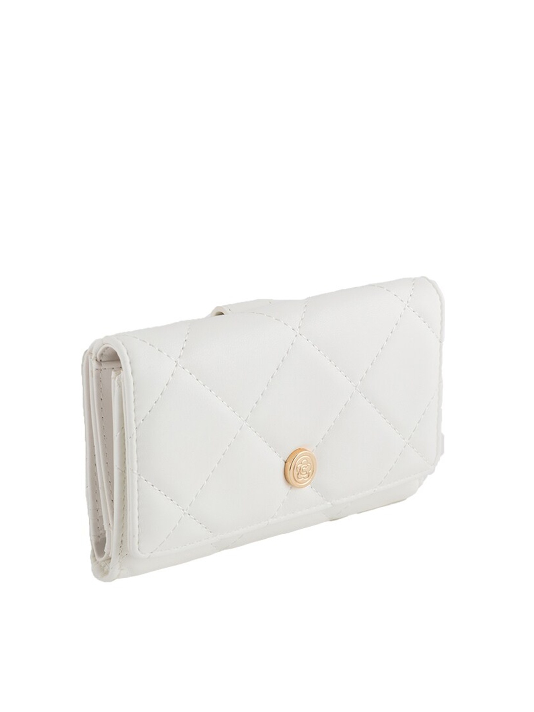 

CARPISA Women Geometric Two Fold Wallet, White