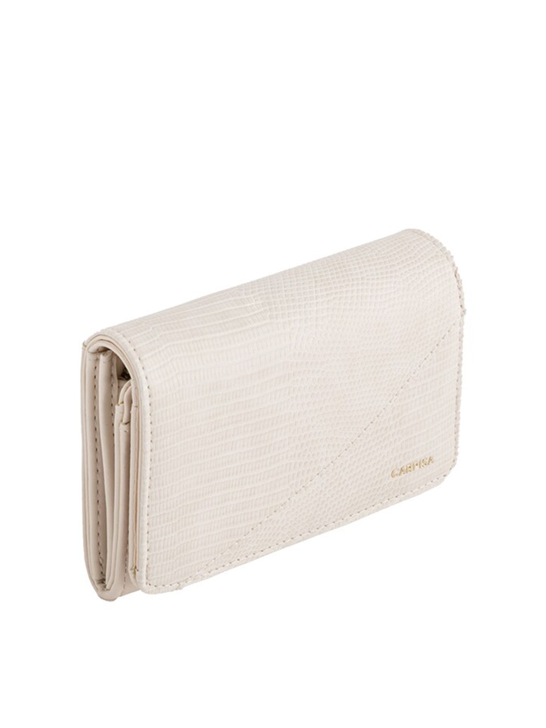 

CARPISA Women Textured Money Clip, Beige
