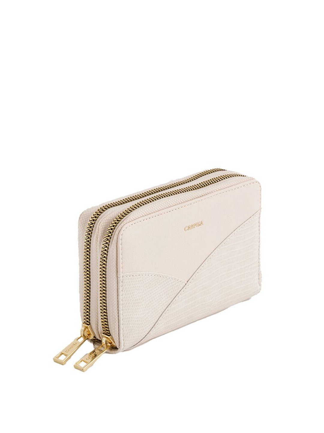 

CARPISA Women Zip Around Wallet, Beige