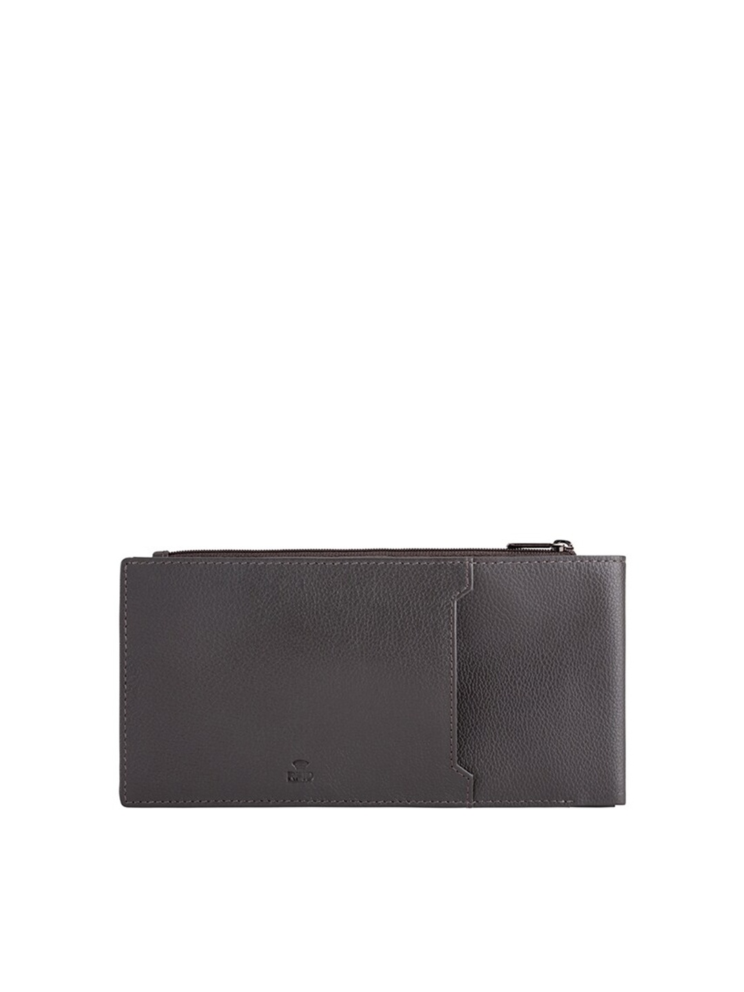 

CARPISA Men Non Detachable Flap Leather Passport Holder, Grey