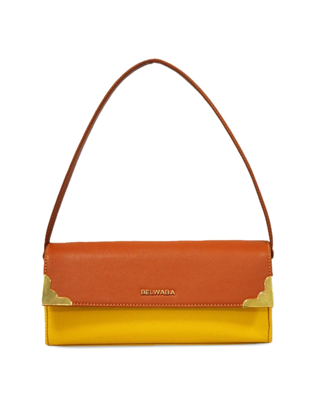 

Belwaba Structured Shoulder Bag, Mustard