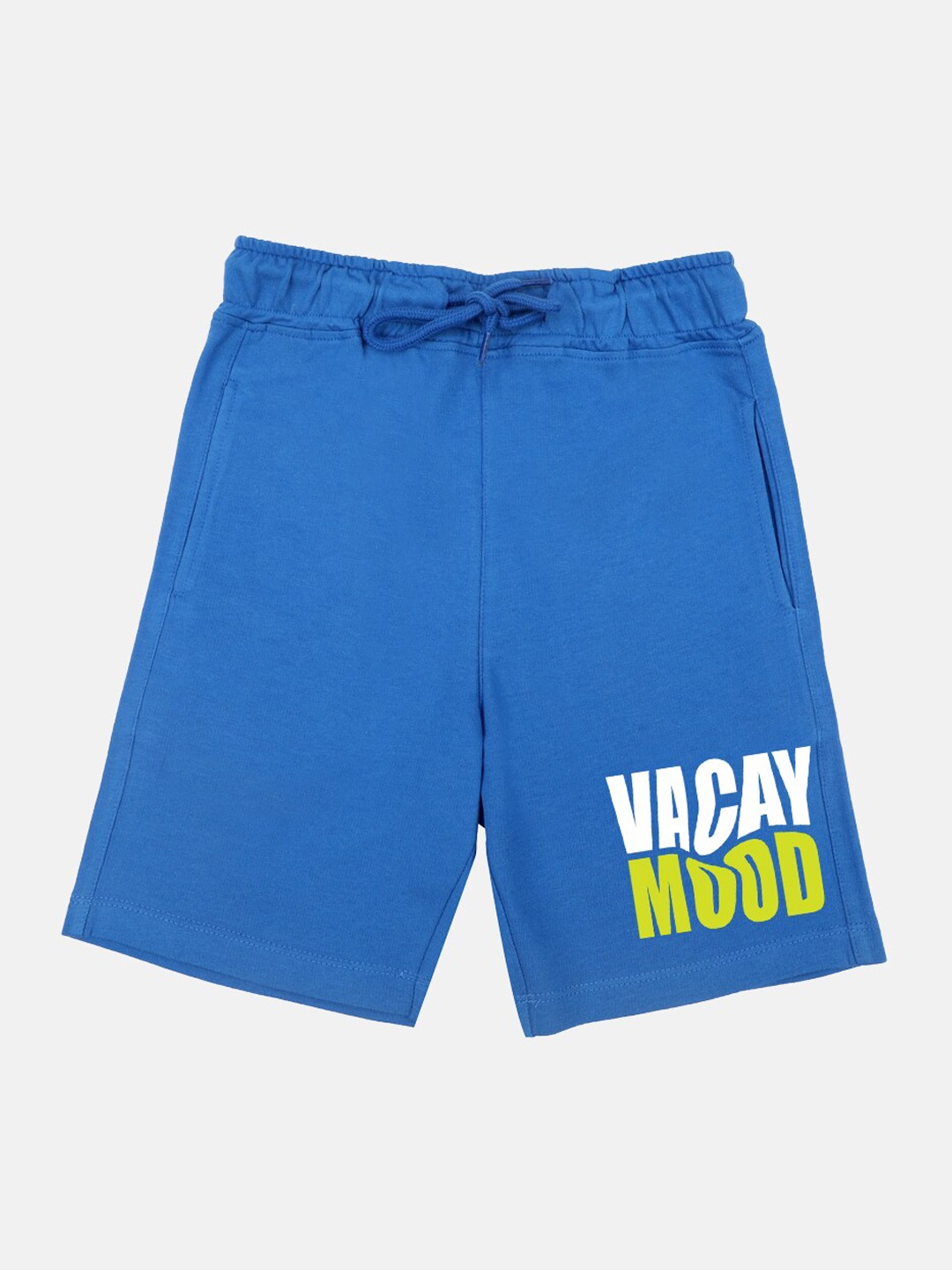 

YK Boys Typography Printed Mid-Rise Outdoor Shorts, Blue
