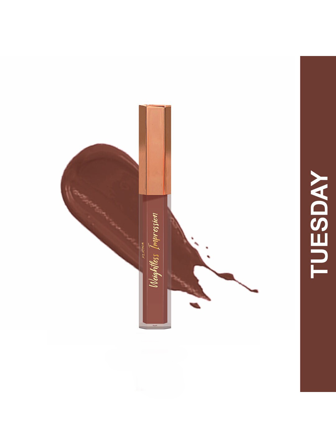 

FLiCKA Weightless Impression Matte Liquid Lipstick 1.6 ml - Tuesday 14, Brown