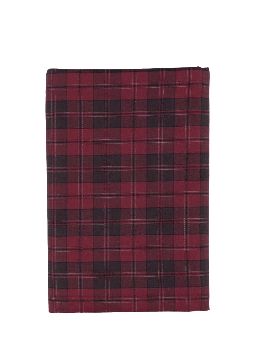 

Ramraj Checked Unstitched Shirt Clothing Fabric, Maroon