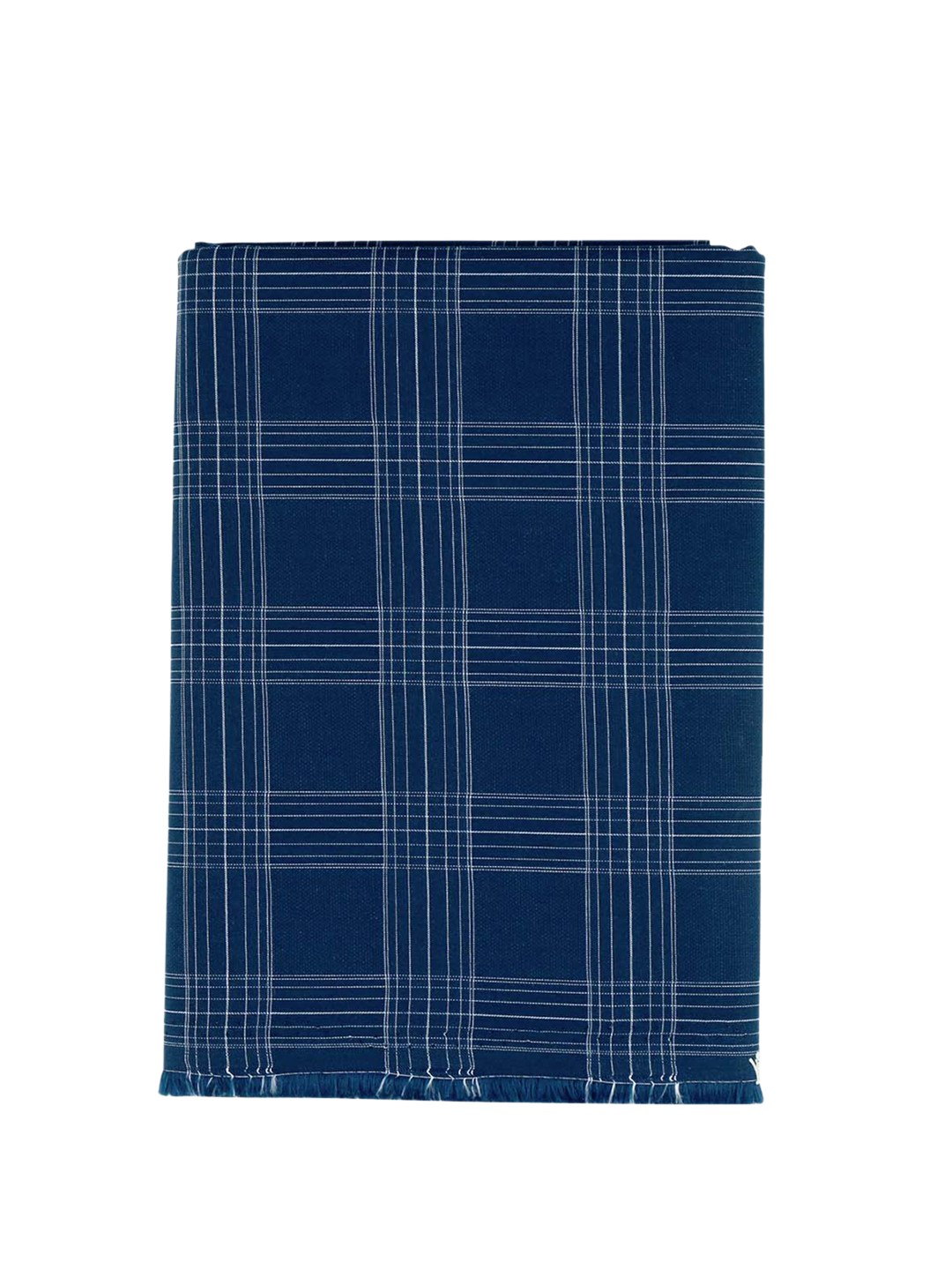 

Ramraj Men Checked Unstitched Shirt Clothing Fabric, Navy blue
