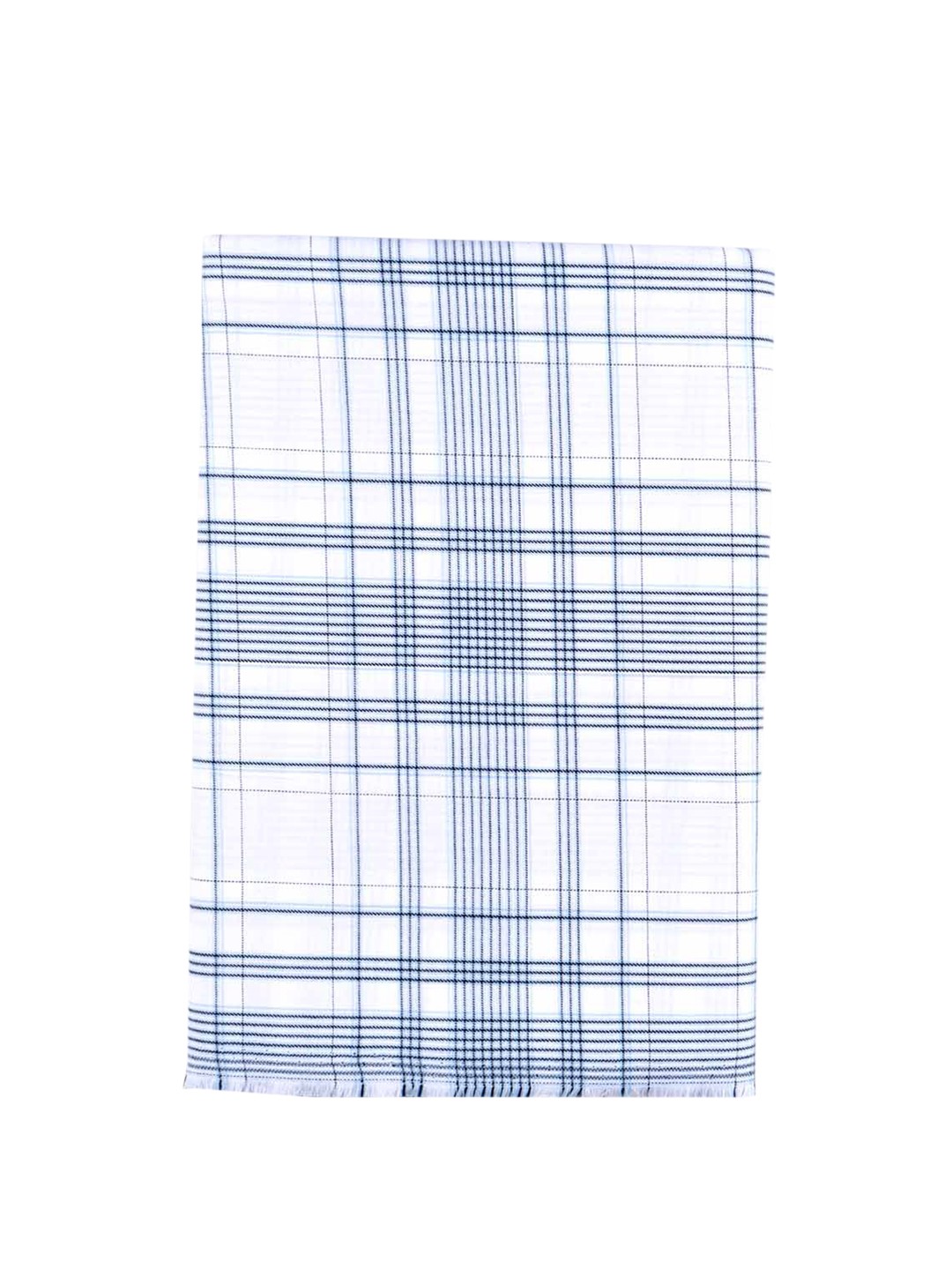 

Ramraj Men Checked Unstitched Shirt Clothing Fabric, White