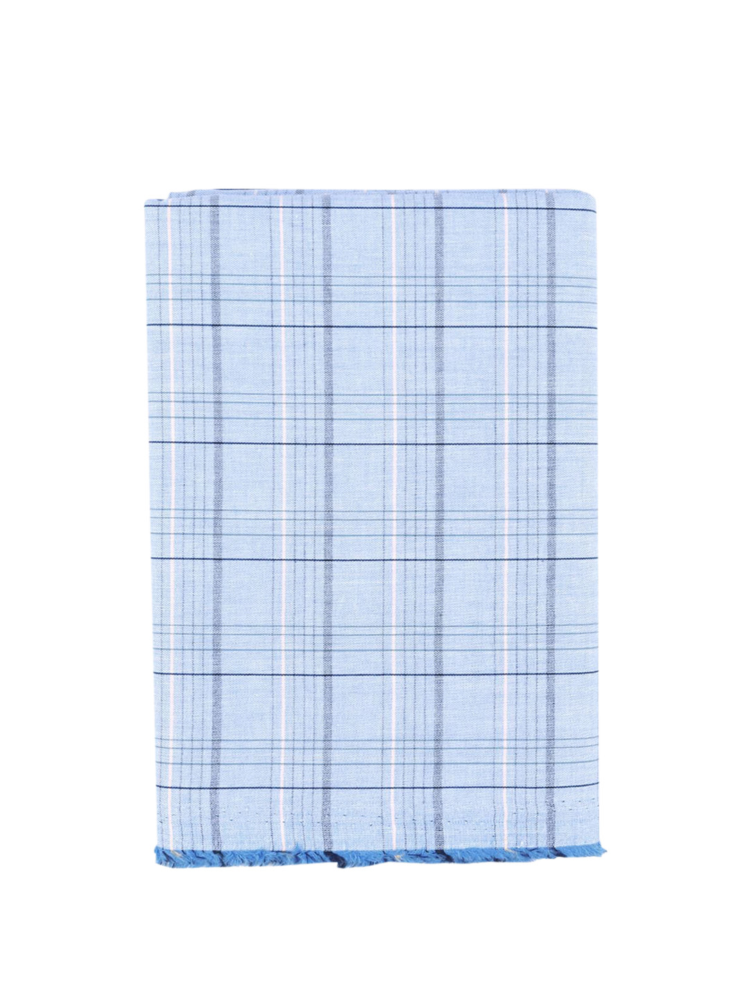

Ramraj Men Checked Unstitched Shirt Clothing Fabric, Blue