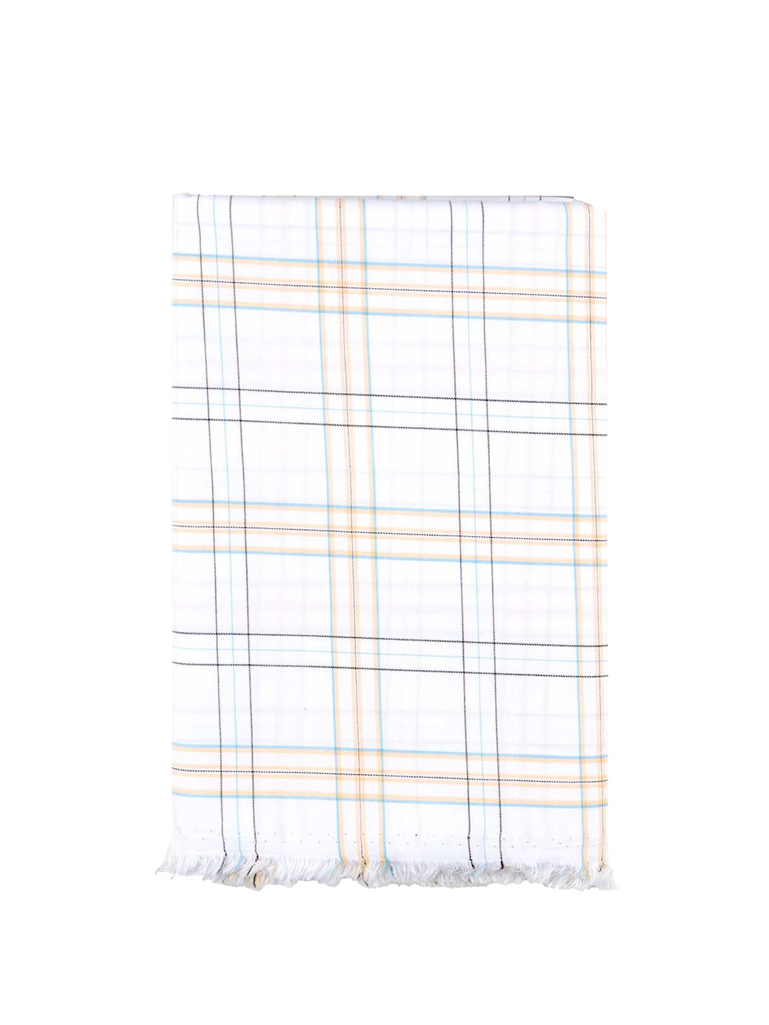

Ramraj Men Checked Unstitched Shirt Clothing Fabric, White