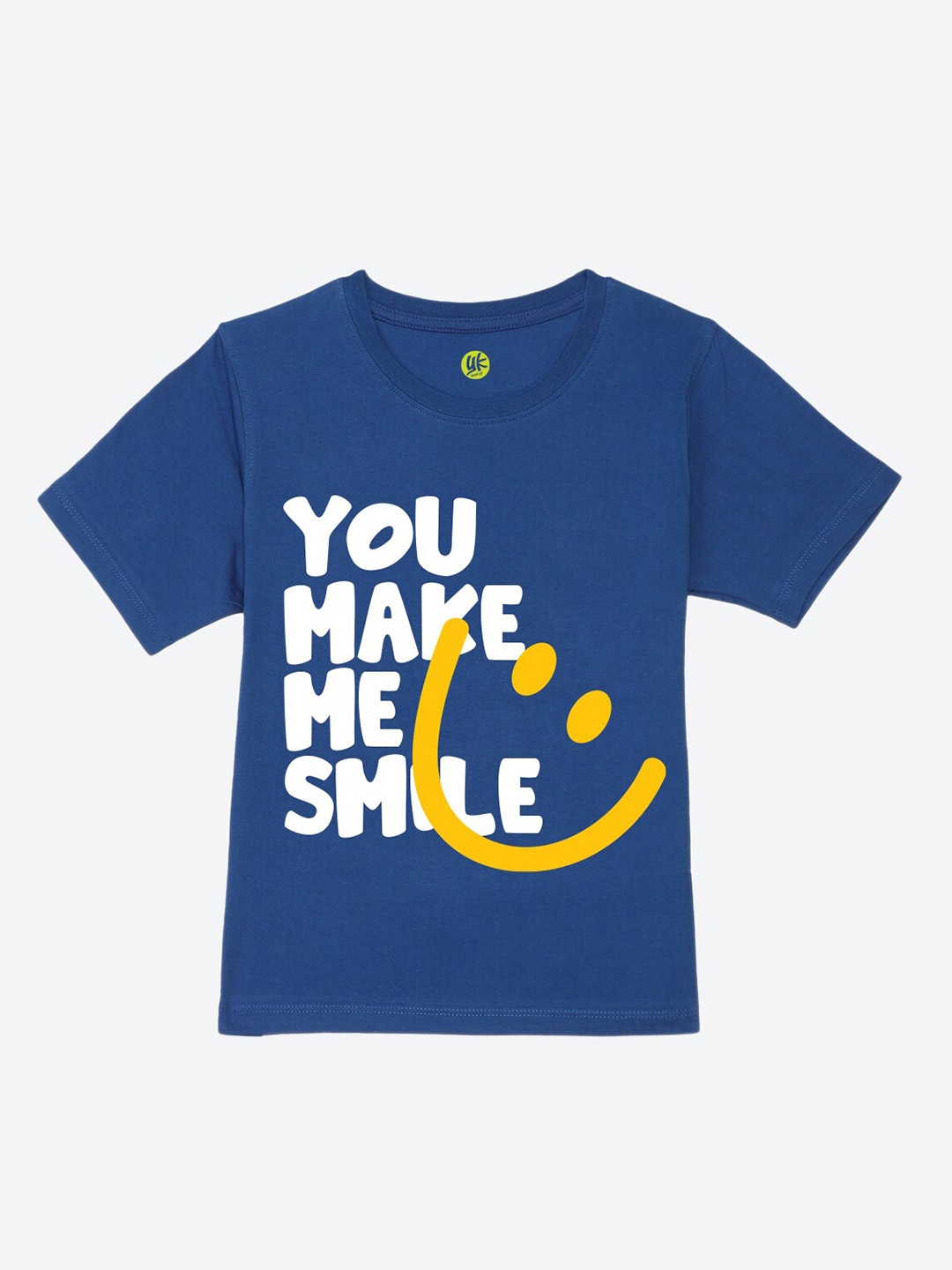 

YK Boys Typography Printed Pure Cotton T-shirt, Blue