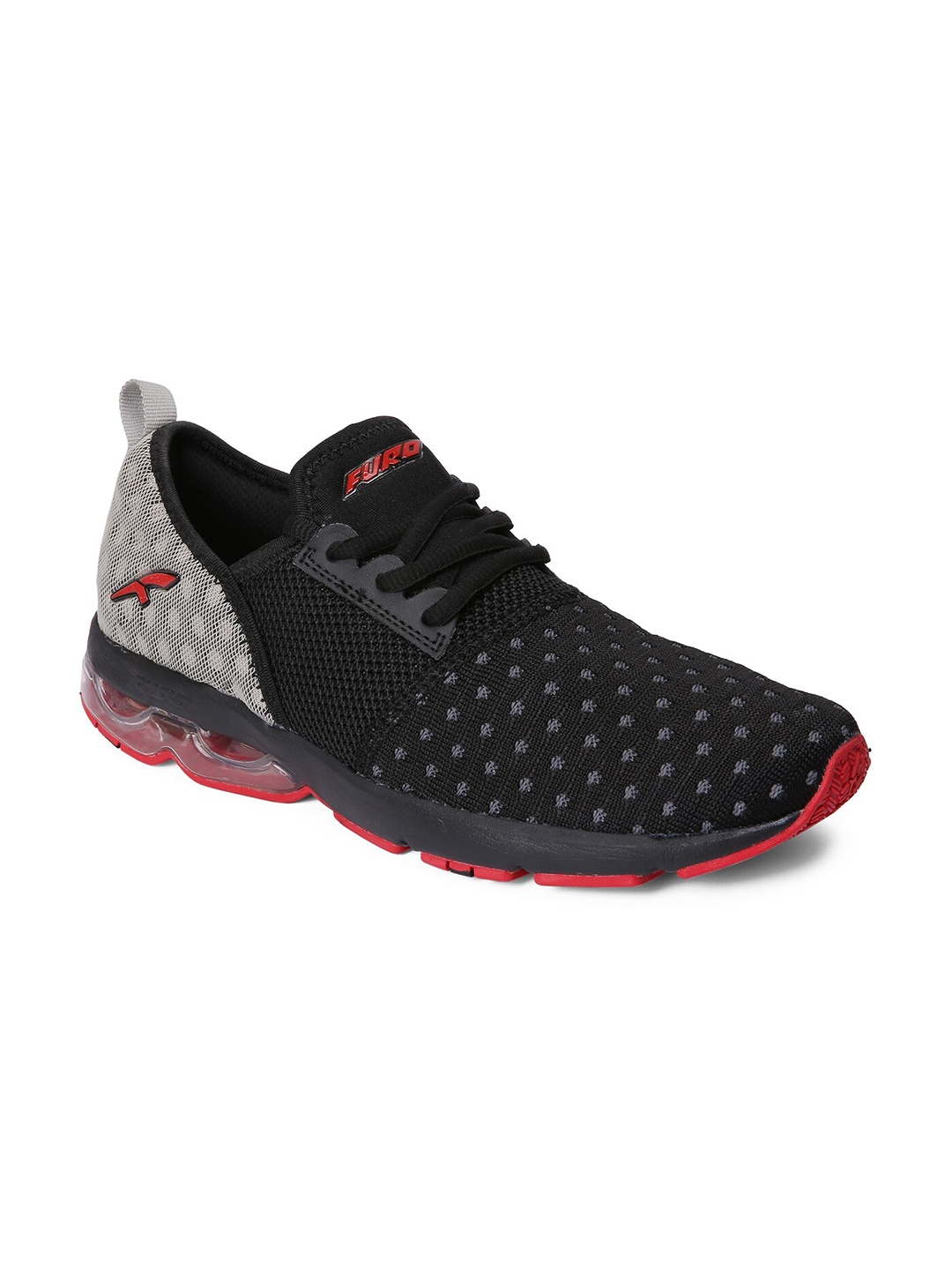 

FURO by Red Chief Men Mesh Running Sports Shoes, Black
