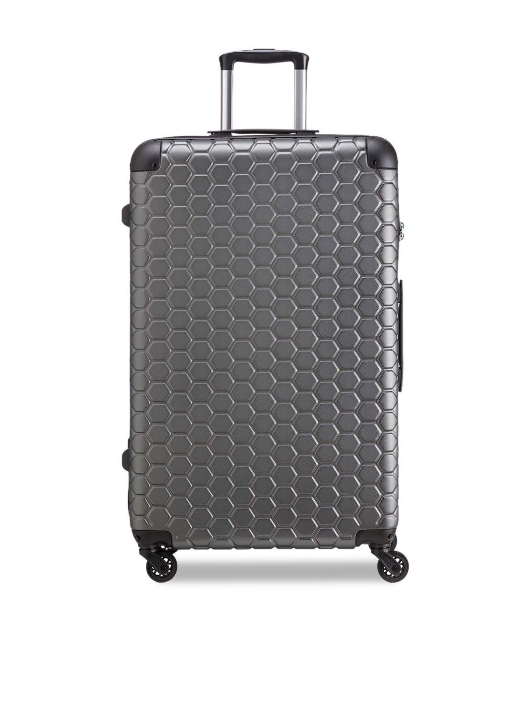 

CARPISA Textured Hard-Sided Large Trolley Suitcase, Grey