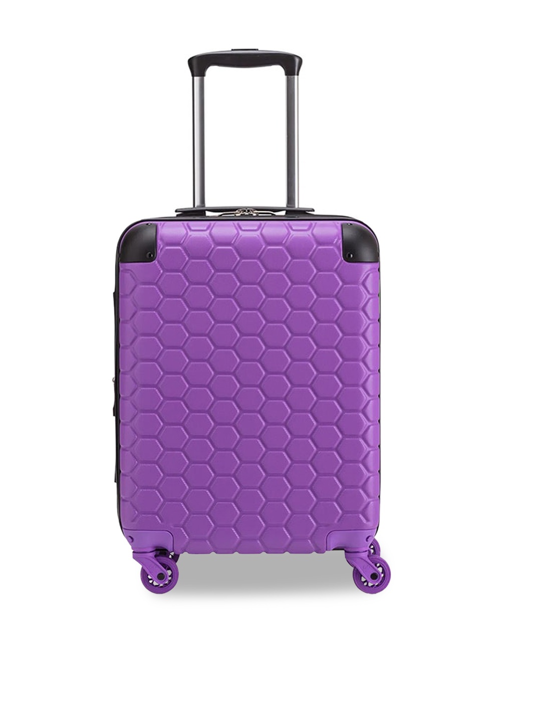 

CARPISA Textured Hard Sided Cabin Trolley Suitcase, Purple