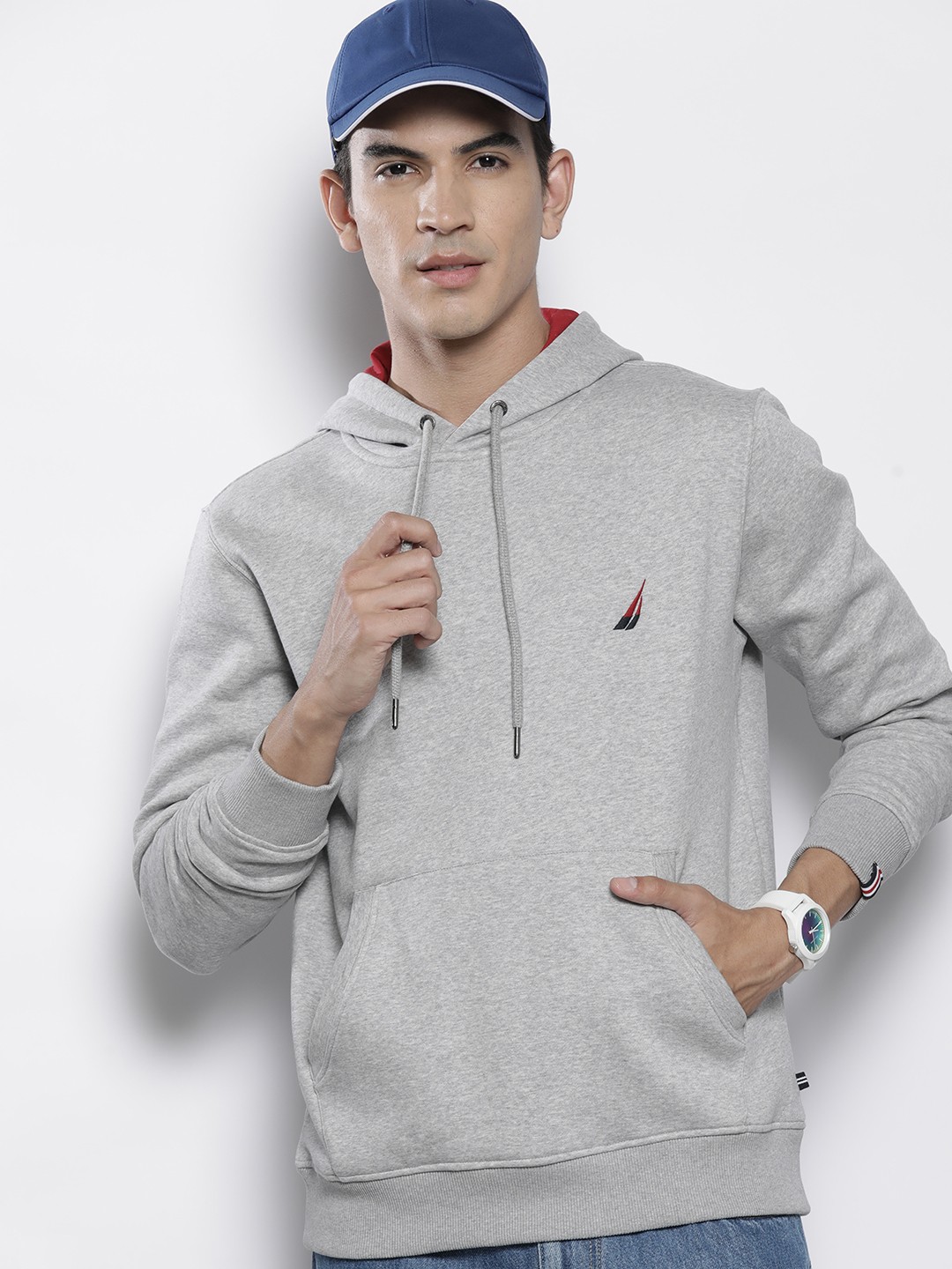 

Nautica Hooded Pullover Sweatshirt, Grey