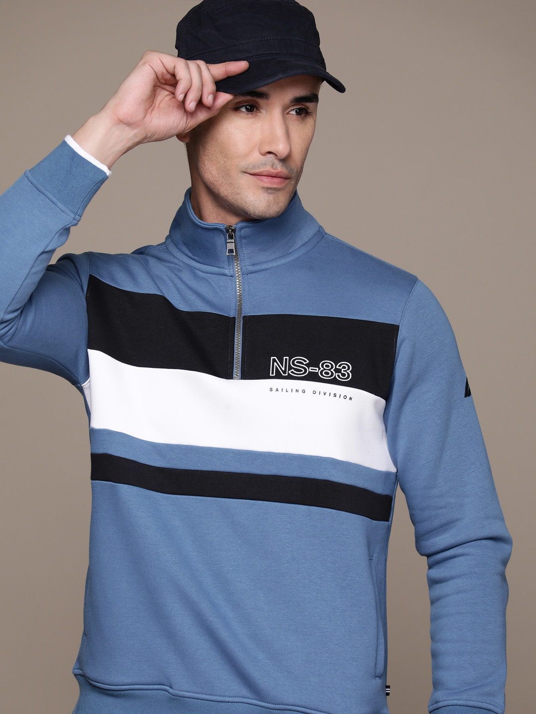 

Nautica Men Striped Sweatshirt, Blue
