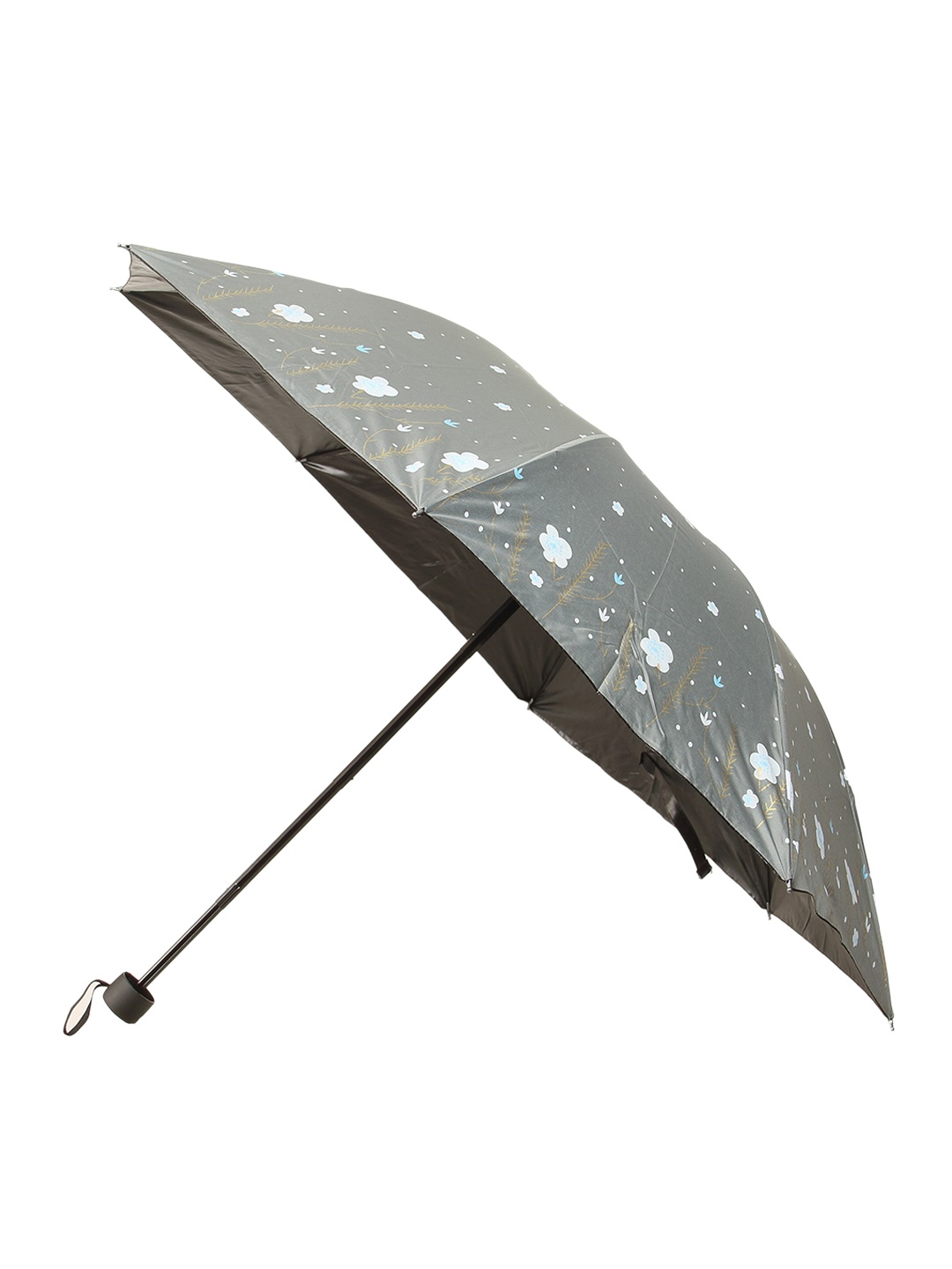 

Calvadoss Floral Printed 3-Fold Umbrella, Grey