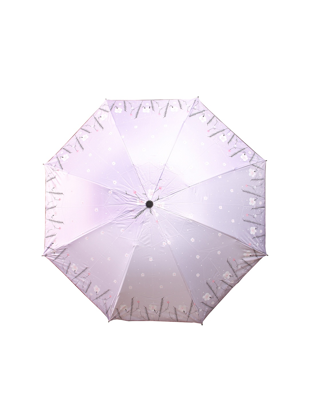 

Calvadoss Floral Printed Premium 3-Fold Umbrella, Purple