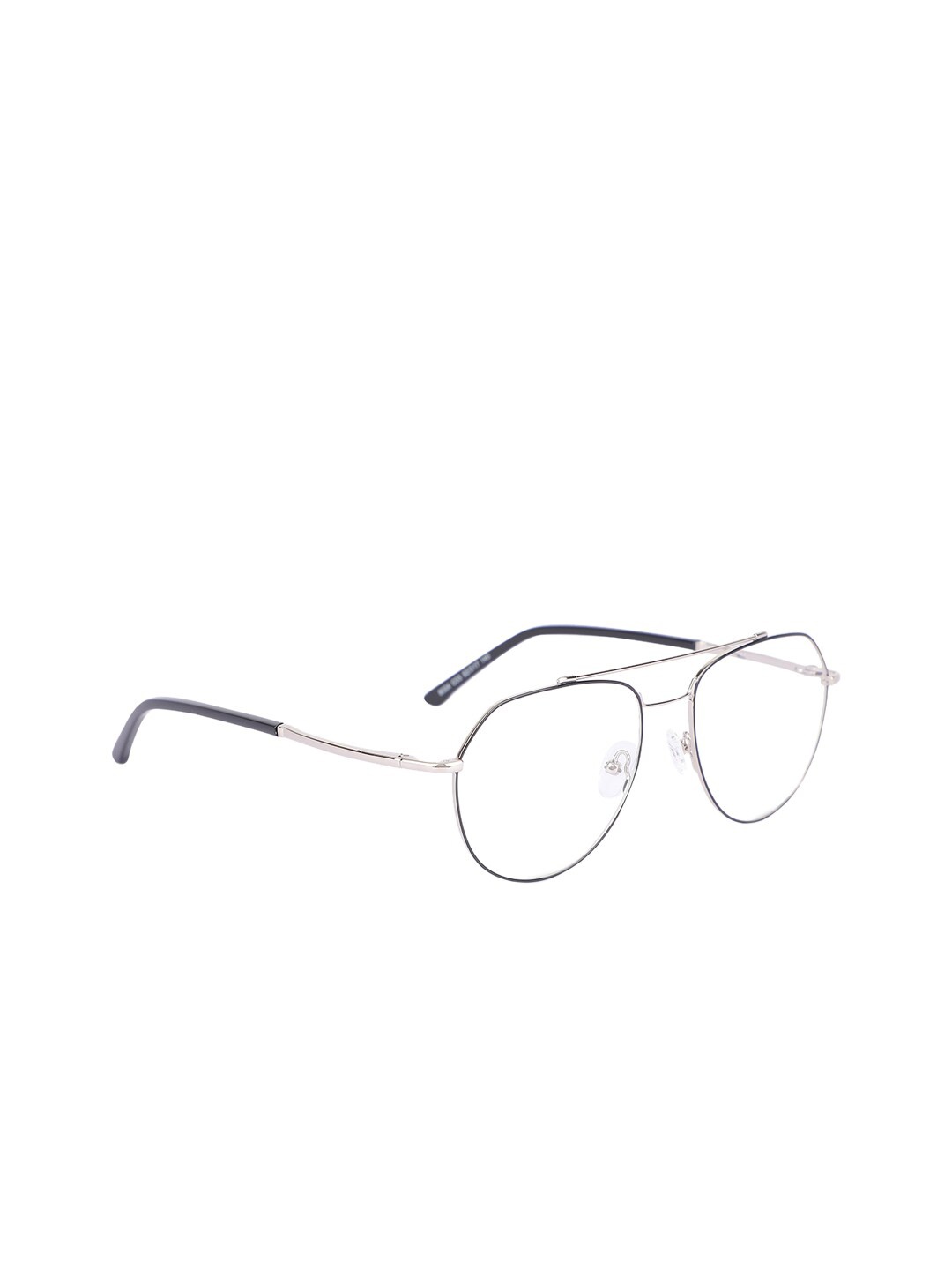 

MARC LOUIS Transparent Full Rim Aviator Frames, Black