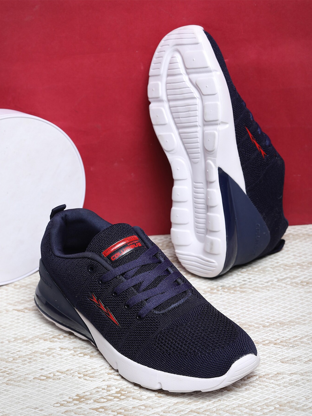 

Columbus Men Jumperplus Memory Foam Technology Running Sports Shoes, Navy blue