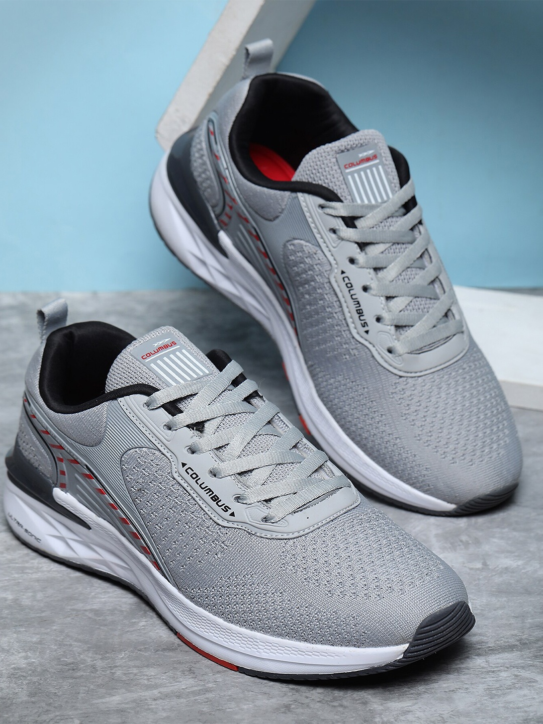 

Columbus Men KTM Mesh Running Sports Shoes, Grey