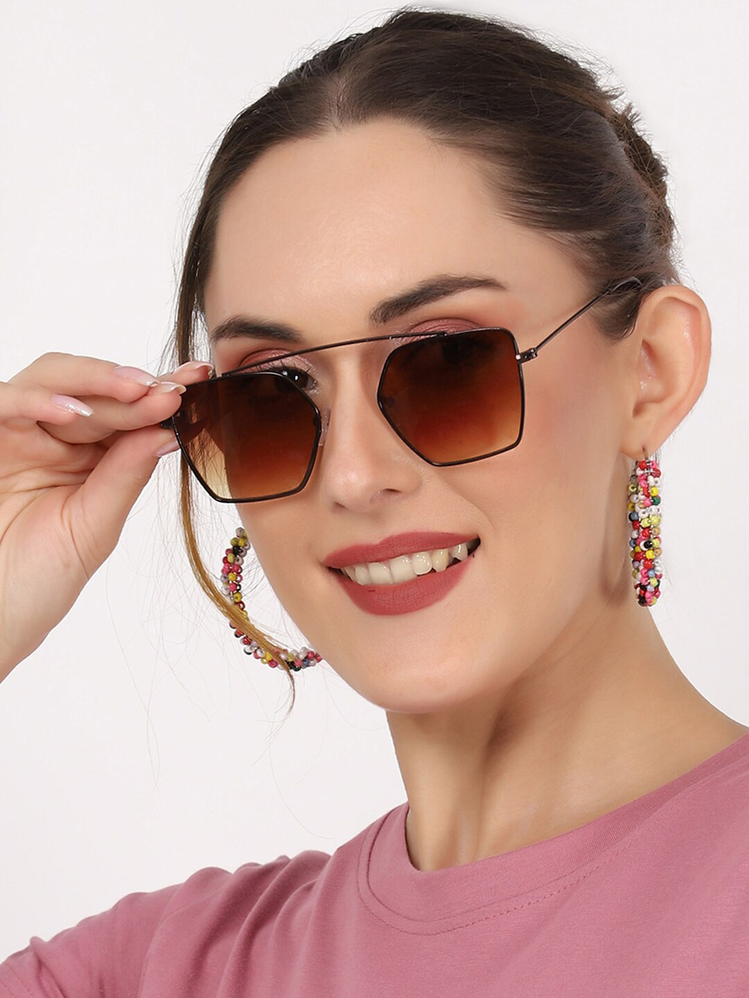 

Swiss Design Women Other Sunglasses with UV Protected Lens SDGSW-2255603, Brown