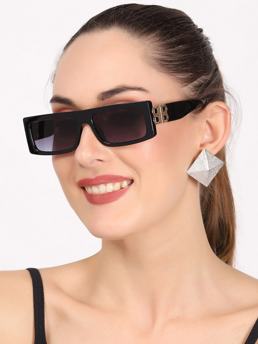 

Swiss Design Lens & Wayfarer Sunglasses with UV Protected Lens SDGSW-10884-01, Black