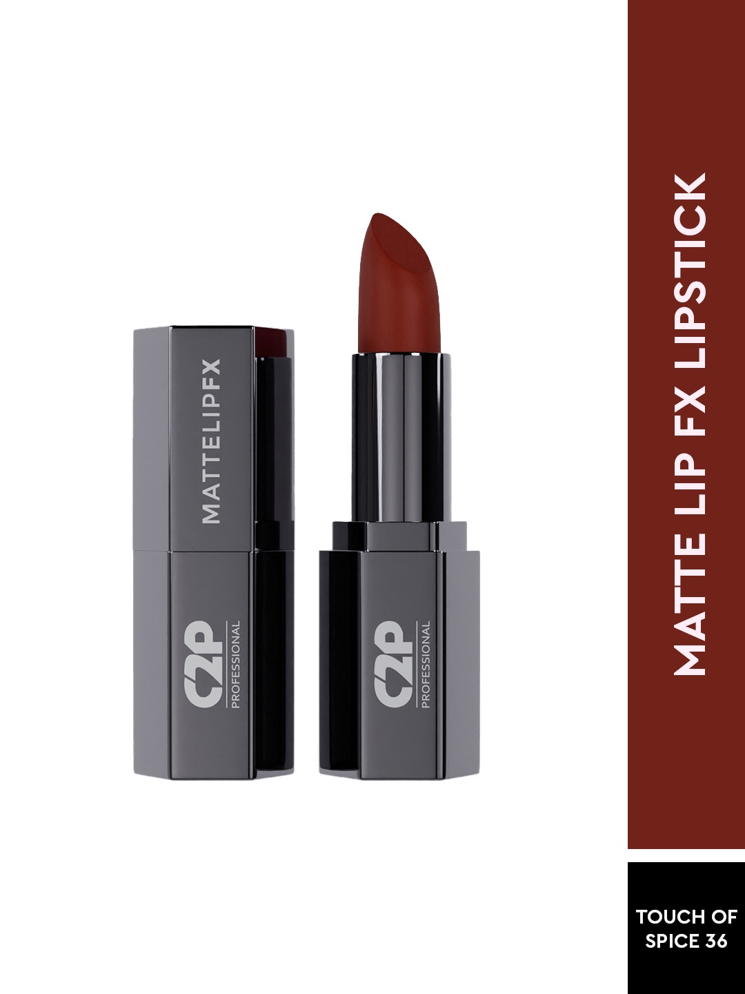 

C2P PROFESSIONAL MAKEUP MatteLipFX Long-Lasting Lipstick - Touch Of Spice 36, Brown