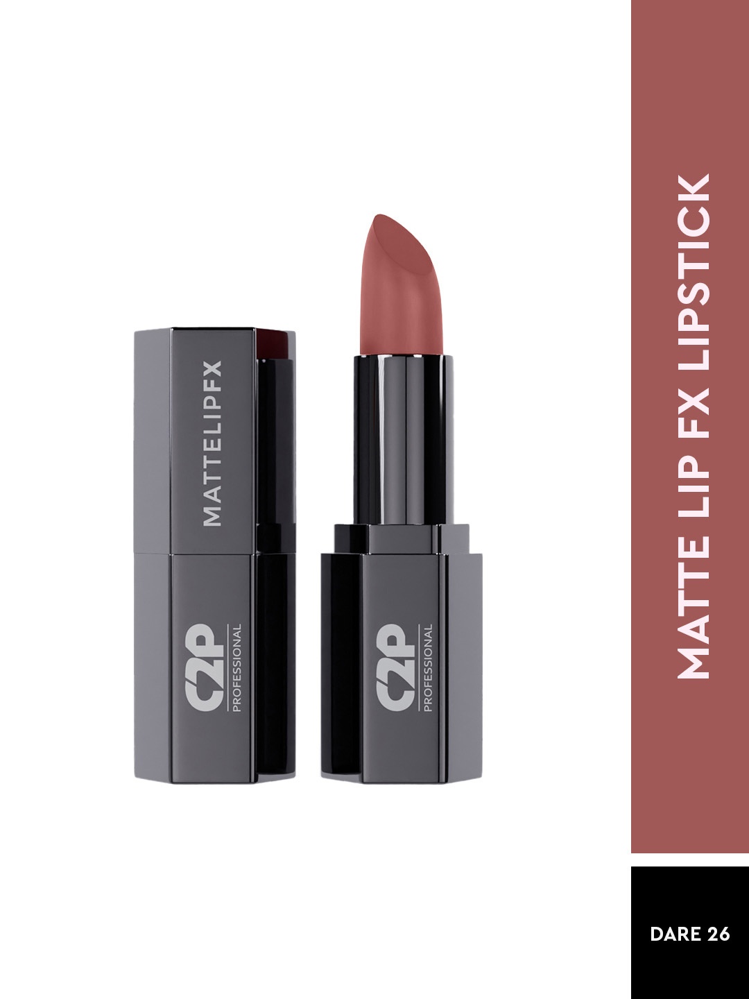 

C2P PROFESSIONAL MAKEUP Matte Lip FX Long Lasting Lipstick - Dare 26, Nude