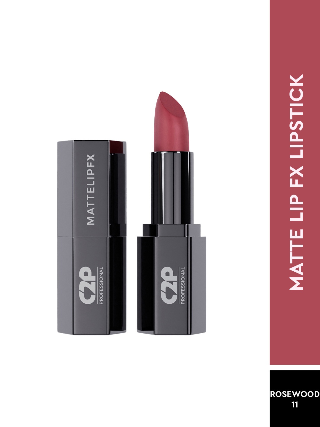 

C2P PROFESSIONAL MAKEUP Matte Lip FX Long Lasting Lipstick - Rosewood 11, Rust