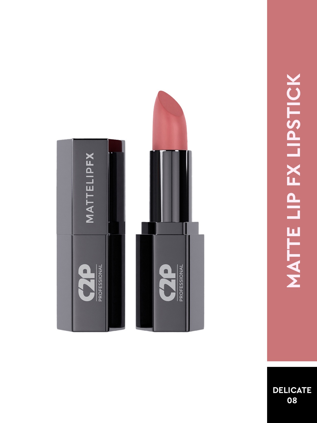 

C2P PROFESSIONAL MAKEUP Matte Lip FX Long Lasting Lipstick - Delicate 08, Pink