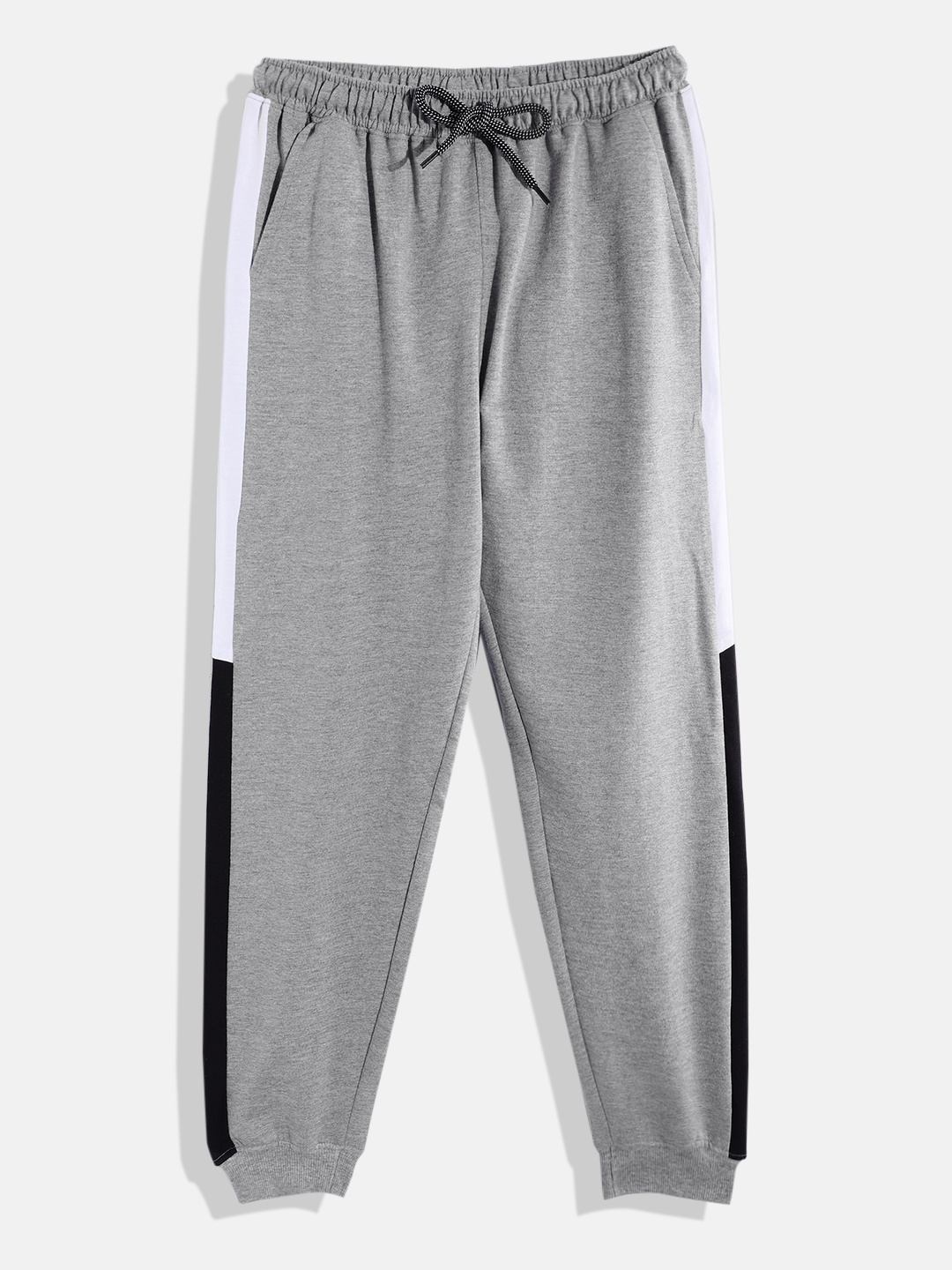 

H&M Boys Colourblocked Joggers, Grey melange