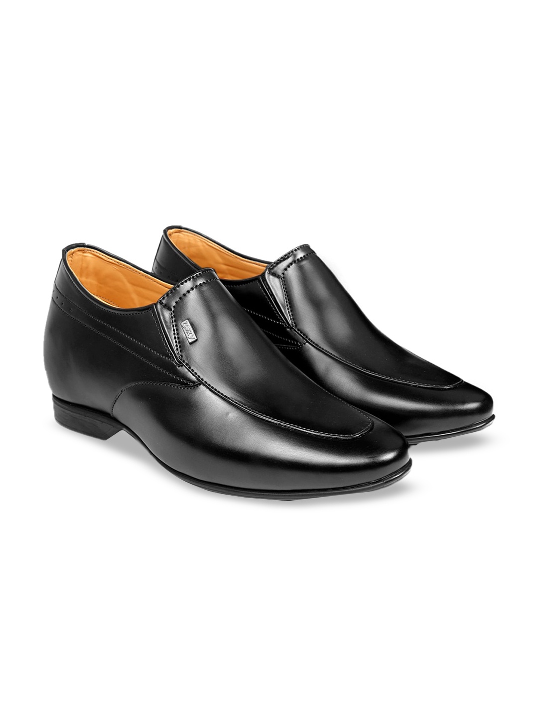 

Bxxy Men Hidden Elevator Height Increasing Formal Slip-On Shoes, Black