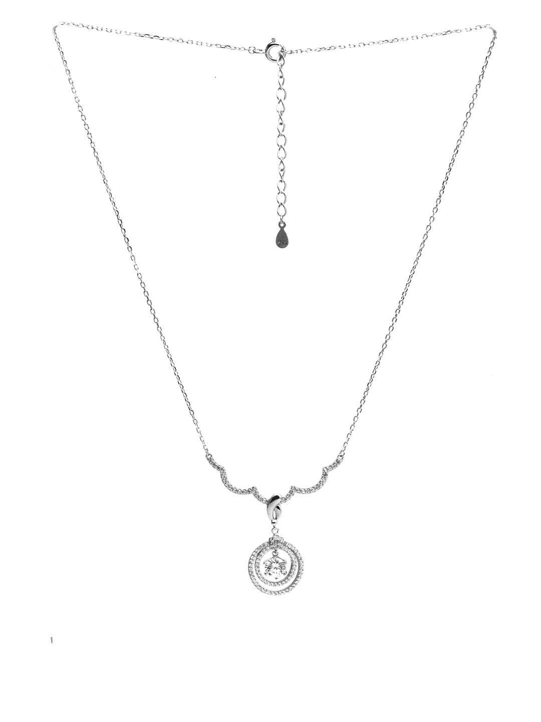 

AKSA Rhodium-Plated Silver Necklace