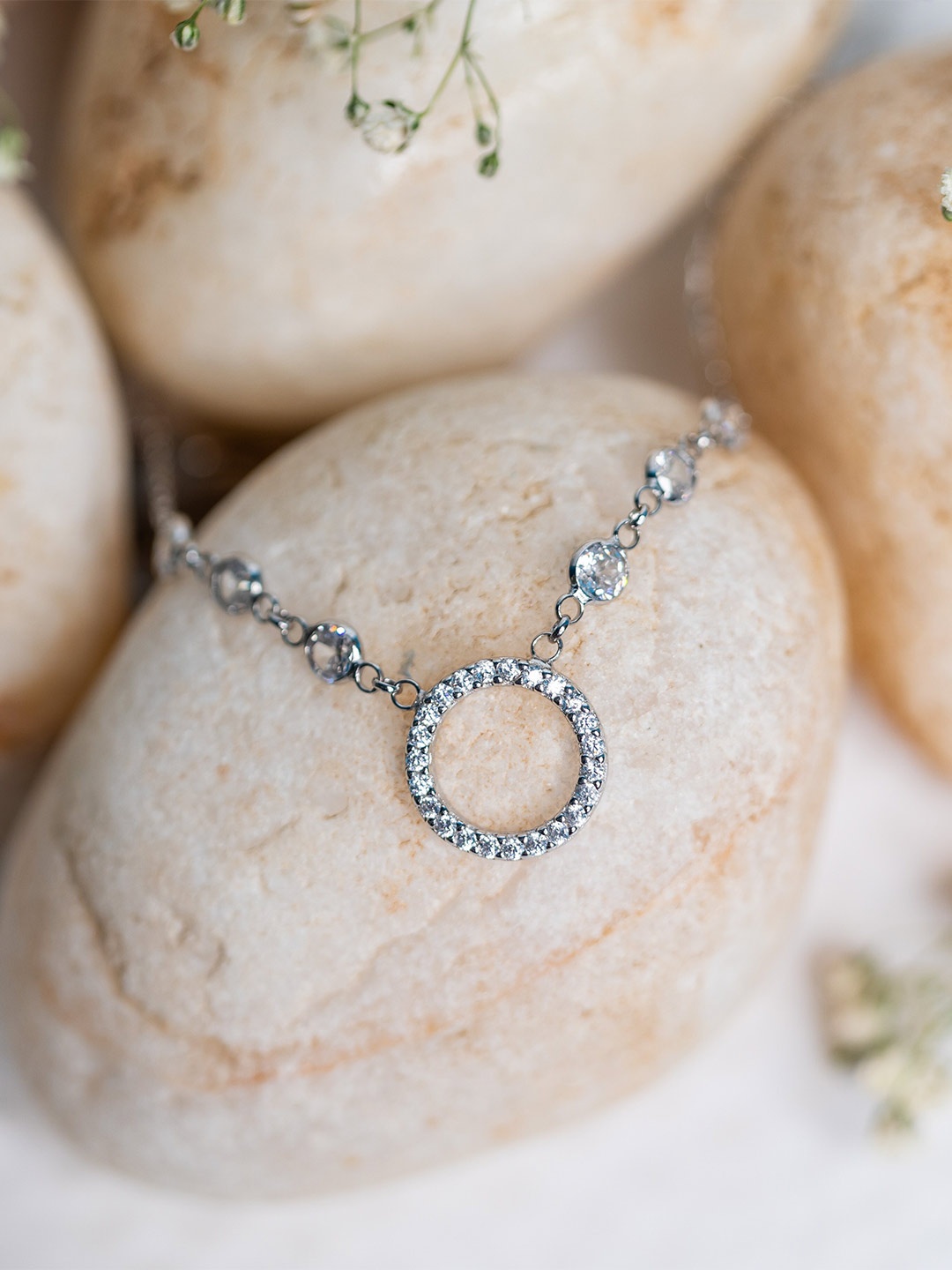 

AKSA 925 Sterling Silver Rhodium-Plated Chain