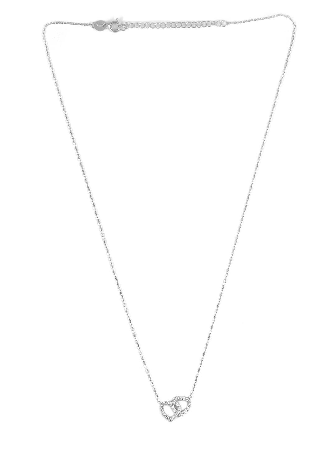

AKSA Silver Rhodium-Plated Necklace