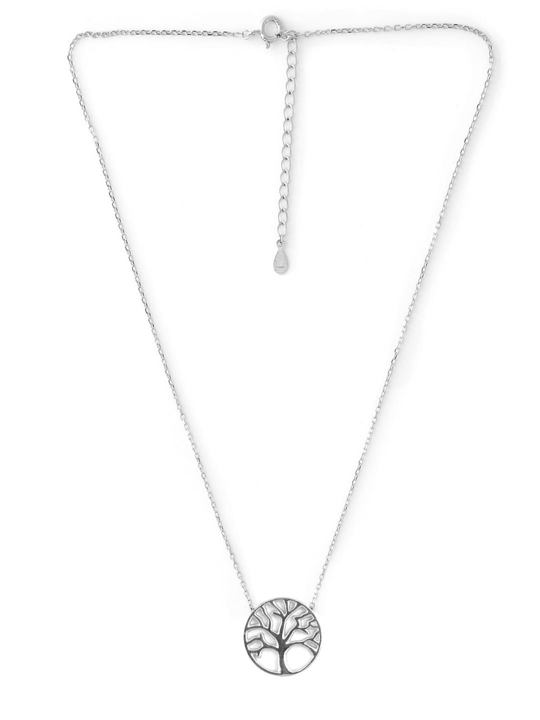 

AKSA Silver Rhodium-Plated Necklace