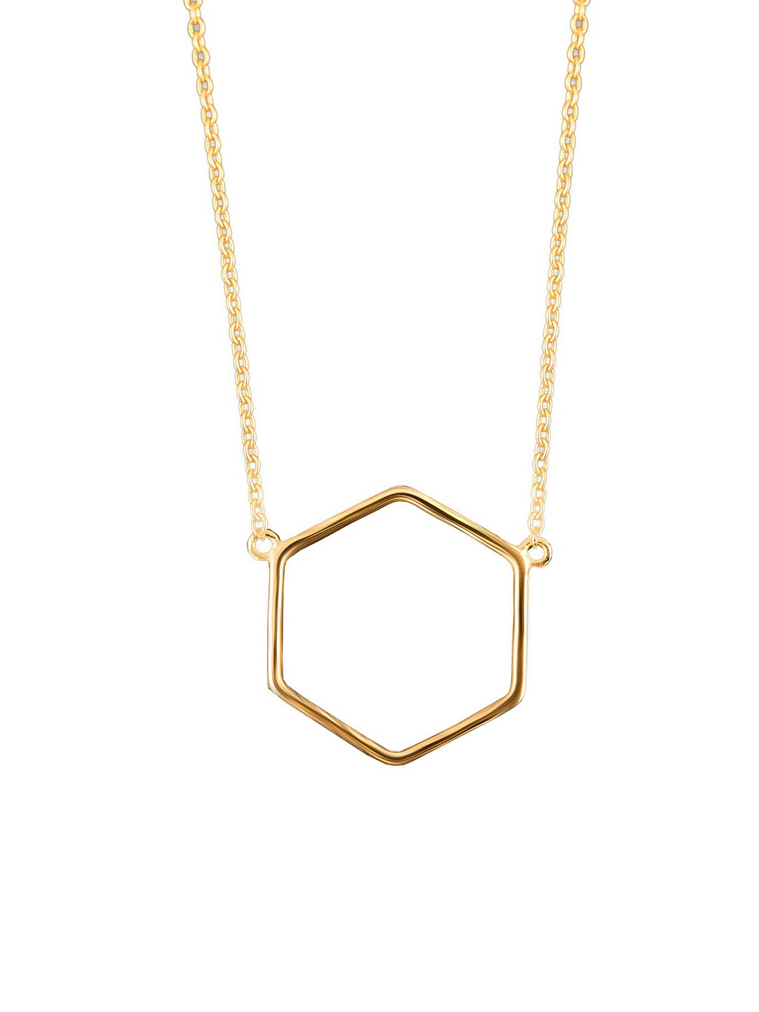 

AKSA Silver Gold-Plated Necklace
