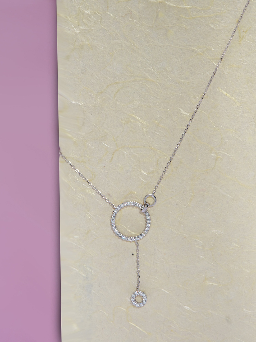 

AKSA 925 Sterling Silver Rhodium-Plated Chain