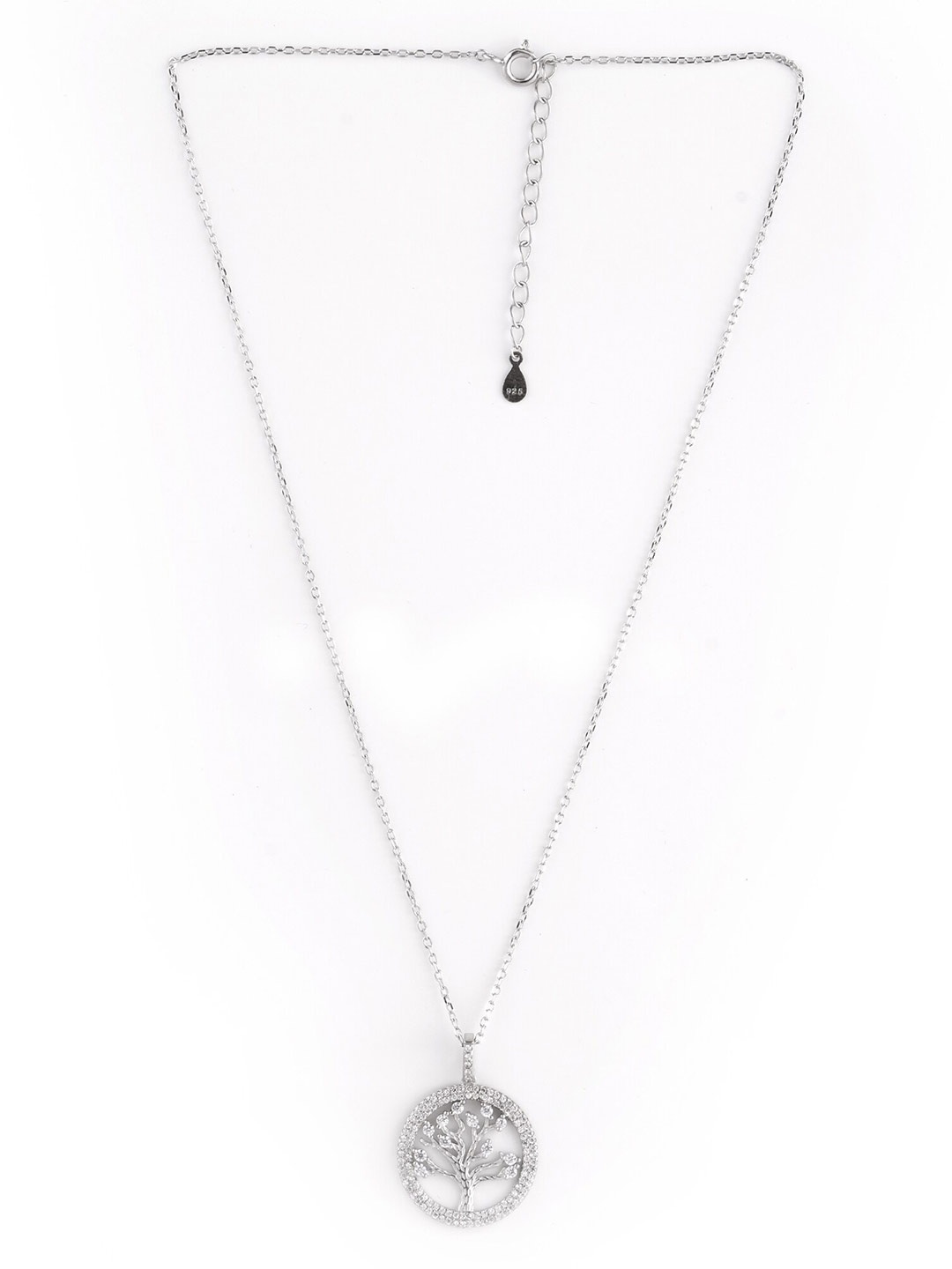 

AKSA Rhodium-Plated Silver Necklace