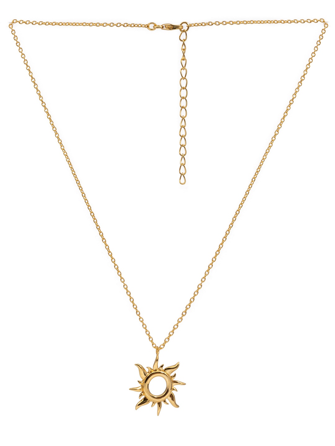 

AKSA Silver Gold-Plated Necklace
