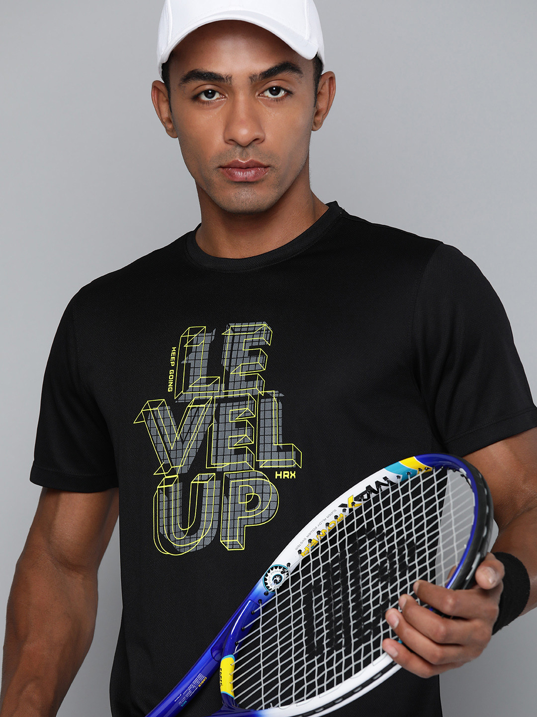 

HRX by Hrithik Roshan Typography Printed T-shirt, Black