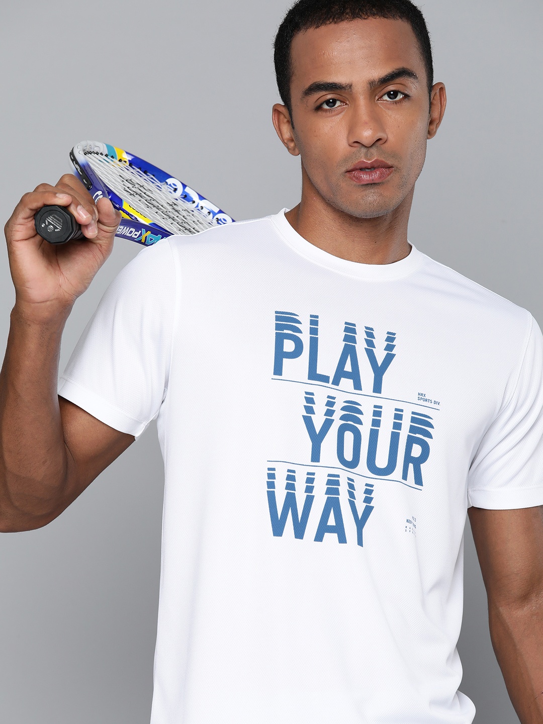 

HRX by Hrithik Roshan Typography Printed T-shirt, White